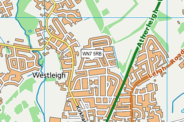 WN7 5RB map - OS VectorMap District (Ordnance Survey)