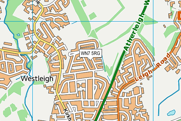 WN7 5RG map - OS VectorMap District (Ordnance Survey)