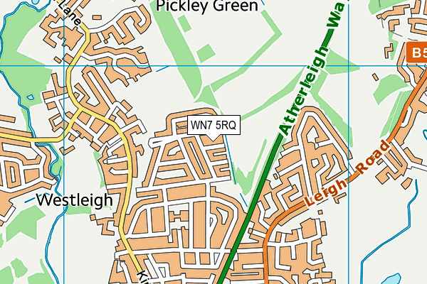 WN7 5RQ map - OS VectorMap District (Ordnance Survey)