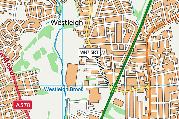 WN7 5RT map - OS VectorMap District (Ordnance Survey)