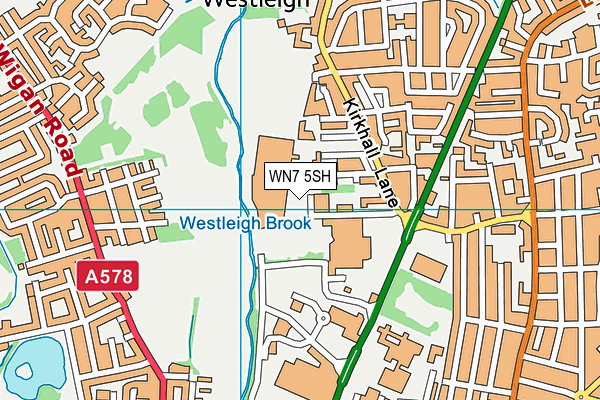 WN7 5SH map - OS VectorMap District (Ordnance Survey)