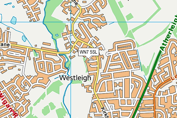 WN7 5SL map - OS VectorMap District (Ordnance Survey)