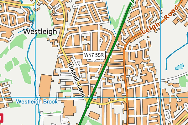 WN7 5SR map - OS VectorMap District (Ordnance Survey)
