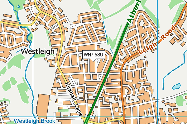 WN7 5SU map - OS VectorMap District (Ordnance Survey)