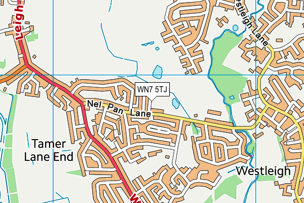 WN7 5TJ map - OS VectorMap District (Ordnance Survey)