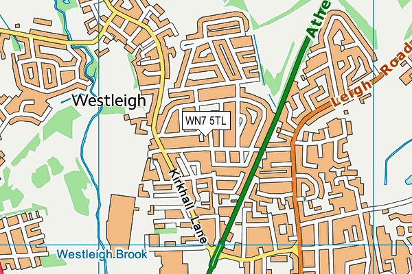 WN7 5TL map - OS VectorMap District (Ordnance Survey)