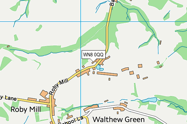 WN8 0QQ map - OS VectorMap District (Ordnance Survey)