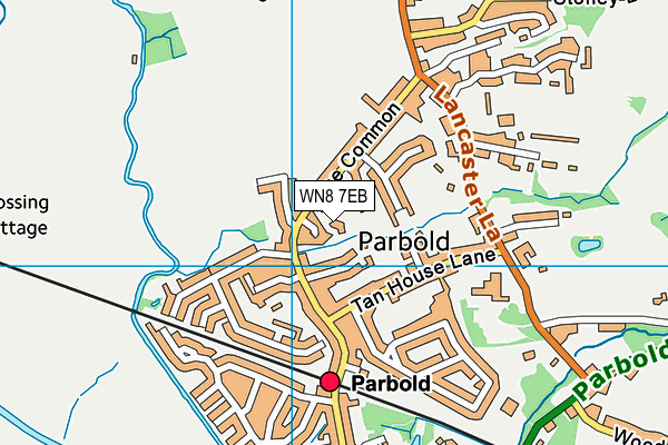 WN8 7EB map - OS VectorMap District (Ordnance Survey)