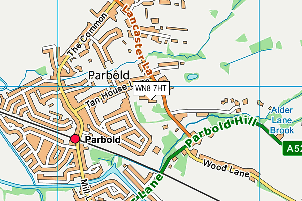 WN8 7HT map - OS VectorMap District (Ordnance Survey)