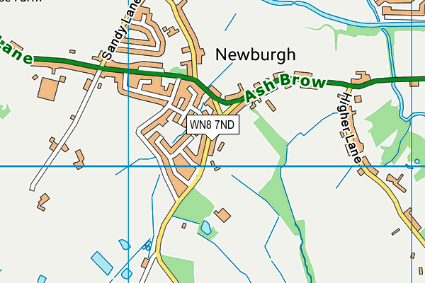 WN8 7ND map - OS VectorMap District (Ordnance Survey)