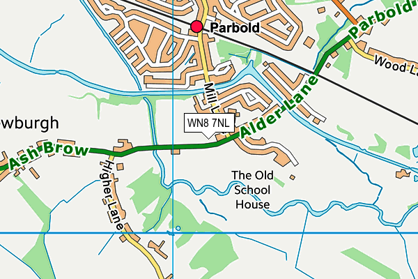 WN8 7NL map - OS VectorMap District (Ordnance Survey)