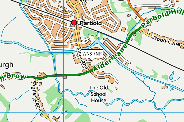 WN8 7NP map - OS VectorMap District (Ordnance Survey)