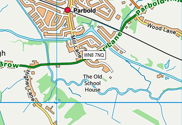 WN8 7NQ map - OS VectorMap District (Ordnance Survey)