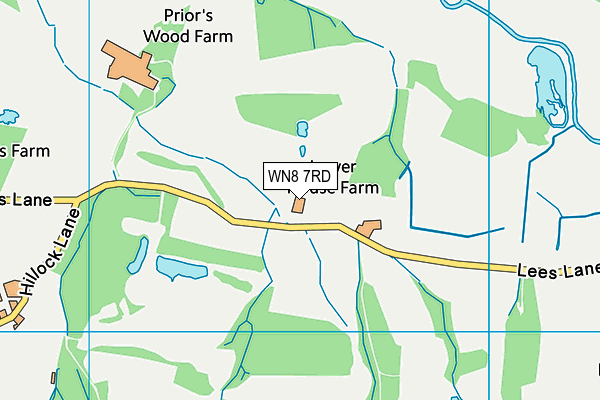 WN8 7RD map - OS VectorMap District (Ordnance Survey)