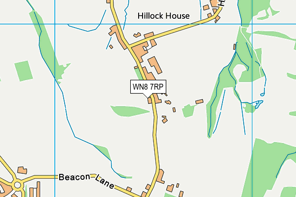 WN8 7RP map - OS VectorMap District (Ordnance Survey)