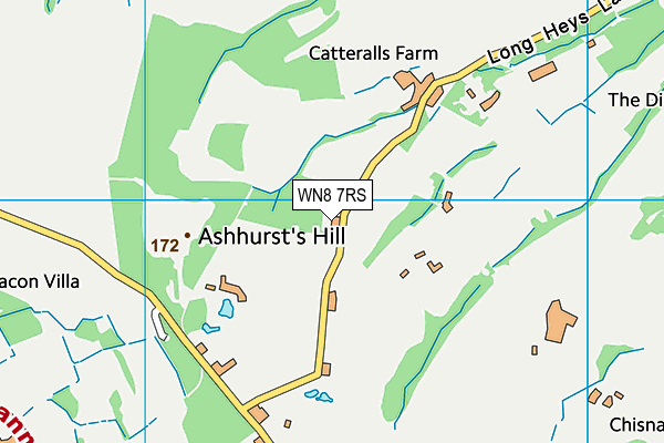 WN8 7RS map - OS VectorMap District (Ordnance Survey)