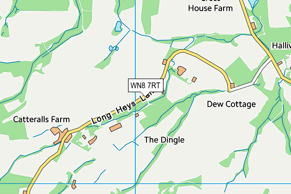 WN8 7RT map - OS VectorMap District (Ordnance Survey)