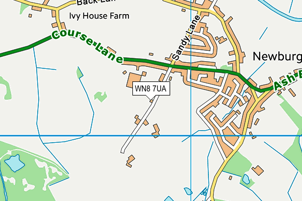 WN8 7UA map - OS VectorMap District (Ordnance Survey)