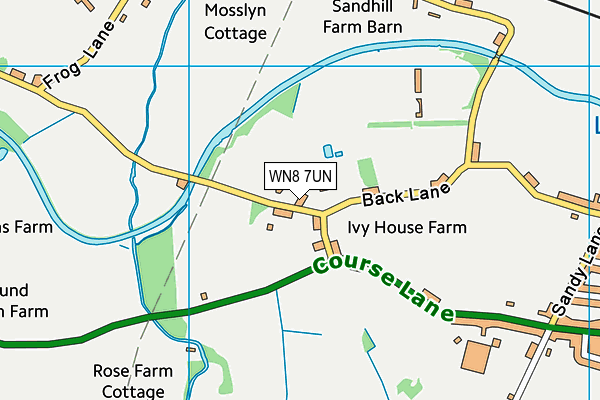 WN8 7UN map - OS VectorMap District (Ordnance Survey)