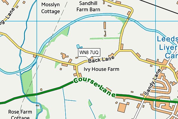 WN8 7UQ map - OS VectorMap District (Ordnance Survey)