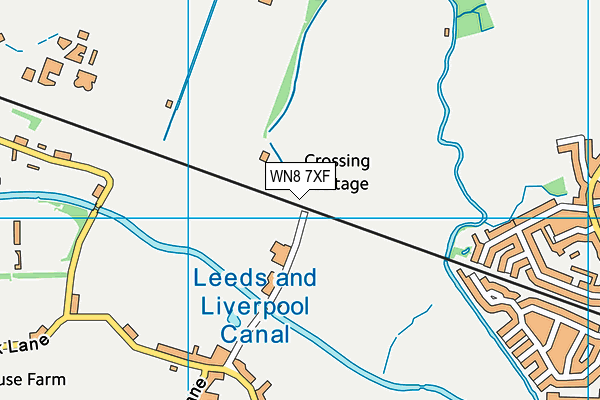 WN8 7XF map - OS VectorMap District (Ordnance Survey)