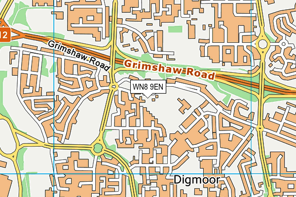 WN8 9EN map - OS VectorMap District (Ordnance Survey)