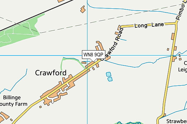 Crawford Village Primary School map (WN8 9QP) - OS VectorMap District (Ordnance Survey)