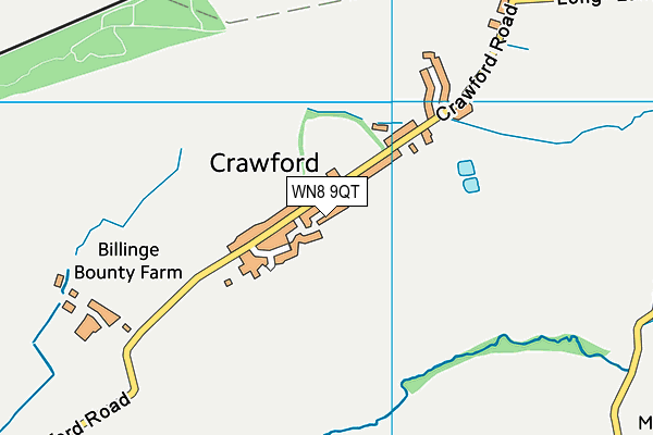 Crawford Village Playing Fields map (WN8 9QT) - OS VectorMap District (Ordnance Survey)