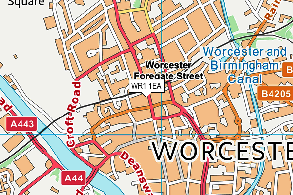 Life@whitehouse (Worcester) map (WR1 1EA) - OS VectorMap District (Ordnance Survey)