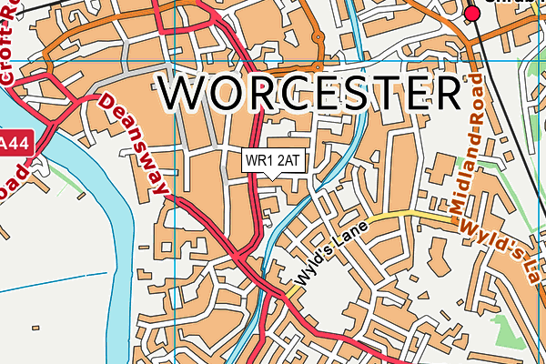 Map of DONUTS WORCESTER LIMITED at district scale