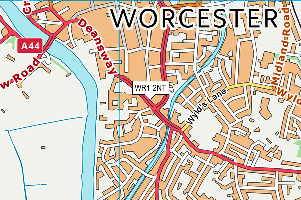 WR1 2NT map - OS VectorMap District (Ordnance Survey)