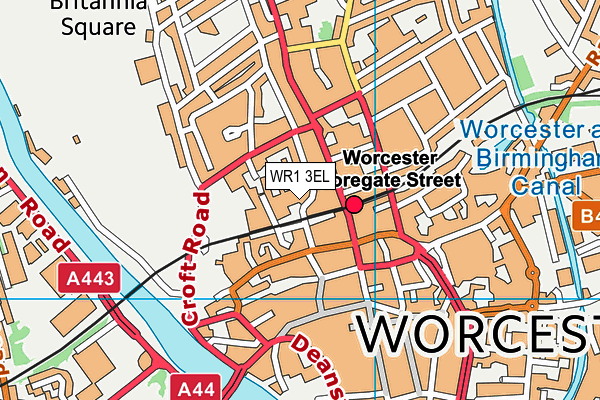 WR1 3EL map - OS VectorMap District (Ordnance Survey)