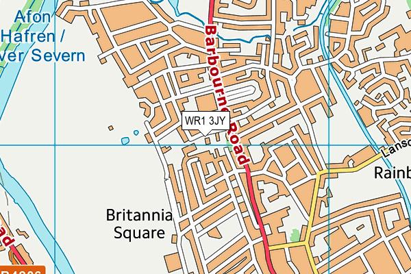 St George's Catholic Primary School map (WR1 3JY) - OS VectorMap District (Ordnance Survey)