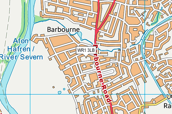 WR1 3LB map - OS VectorMap District (Ordnance Survey)