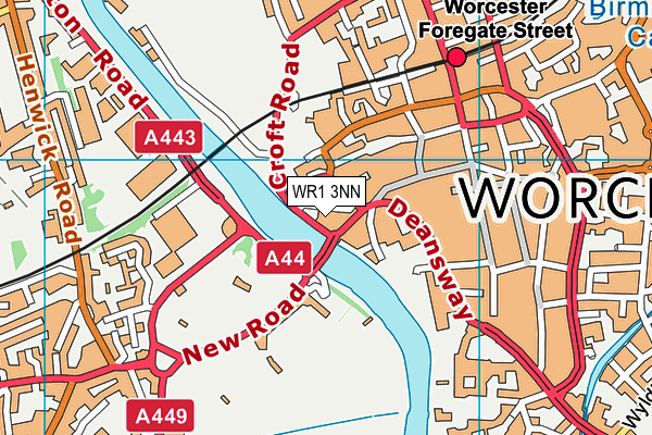 WR1 3NN map - OS VectorMap District (Ordnance Survey)