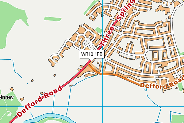 WR10 1FB map - OS VectorMap District (Ordnance Survey)