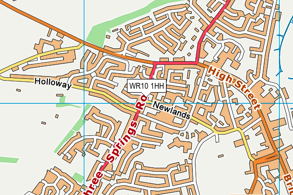 WR10 1HH map - OS VectorMap District (Ordnance Survey)