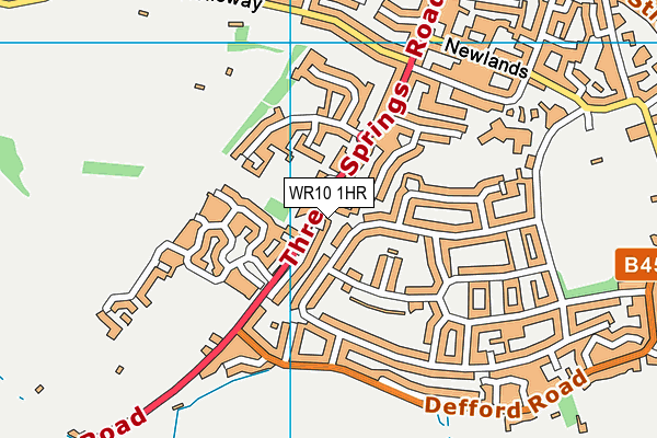 WR10 1HR map - OS VectorMap District (Ordnance Survey)