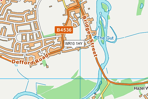 WR10 1HY map - OS VectorMap District (Ordnance Survey)
