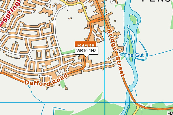 WR10 1HZ map - OS VectorMap District (Ordnance Survey)
