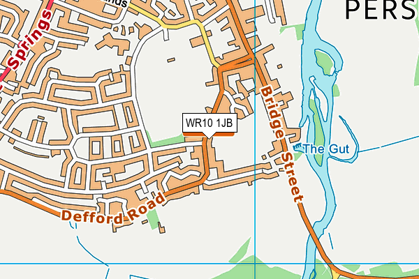 WR10 1JB map - OS VectorMap District (Ordnance Survey)
