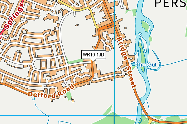 WR10 1JD map - OS VectorMap District (Ordnance Survey)