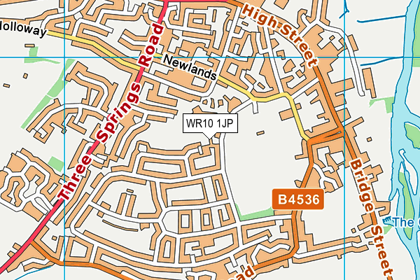 WR10 1JP map - OS VectorMap District (Ordnance Survey)