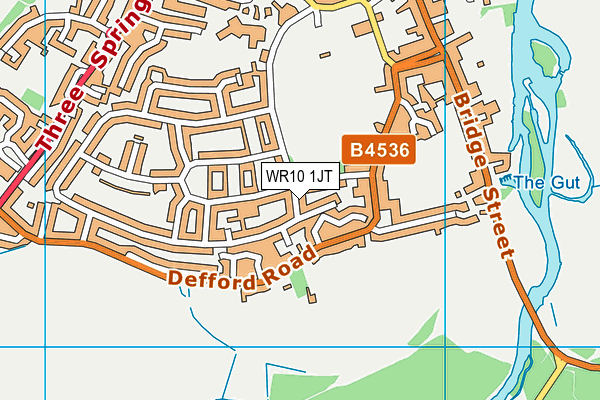 WR10 1JT map - OS VectorMap District (Ordnance Survey)