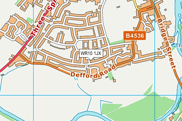 WR10 1JX map - OS VectorMap District (Ordnance Survey)