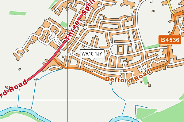 WR10 1JY map - OS VectorMap District (Ordnance Survey)