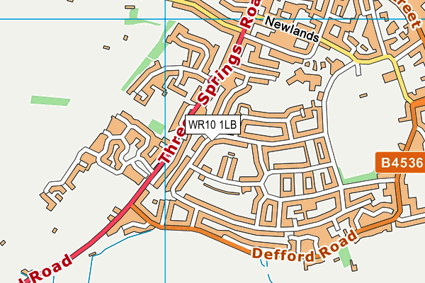 WR10 1LB map - OS VectorMap District (Ordnance Survey)