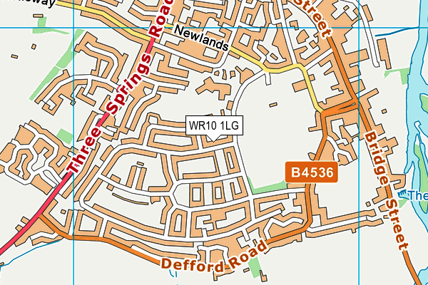 WR10 1LG map - OS VectorMap District (Ordnance Survey)