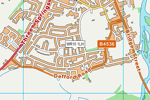 WR10 1LH map - OS VectorMap District (Ordnance Survey)