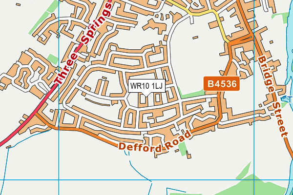 WR10 1LJ map - OS VectorMap District (Ordnance Survey)